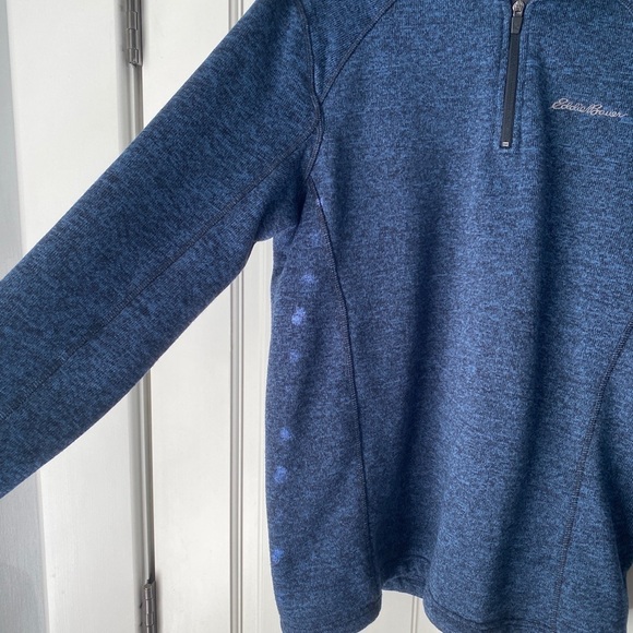 Eddie Bauer Blue Quarter Zip - medium - Picture 4 of 5
